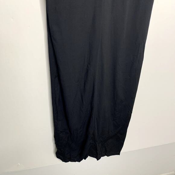 Pampelone Giselle Midi Dress Black Plunge Neck Front Twist Womens Small New - Picture 13 of 16